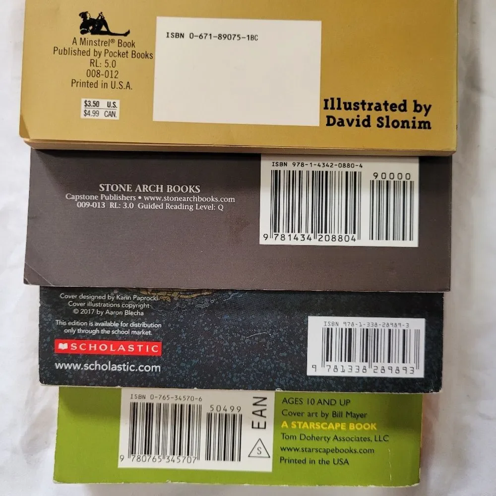 Set of Four Boy Kid Chapter Books
